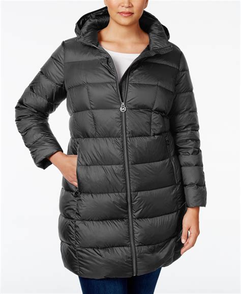 michael kors plus size winter jackets|michael kors jacket women overcoat.